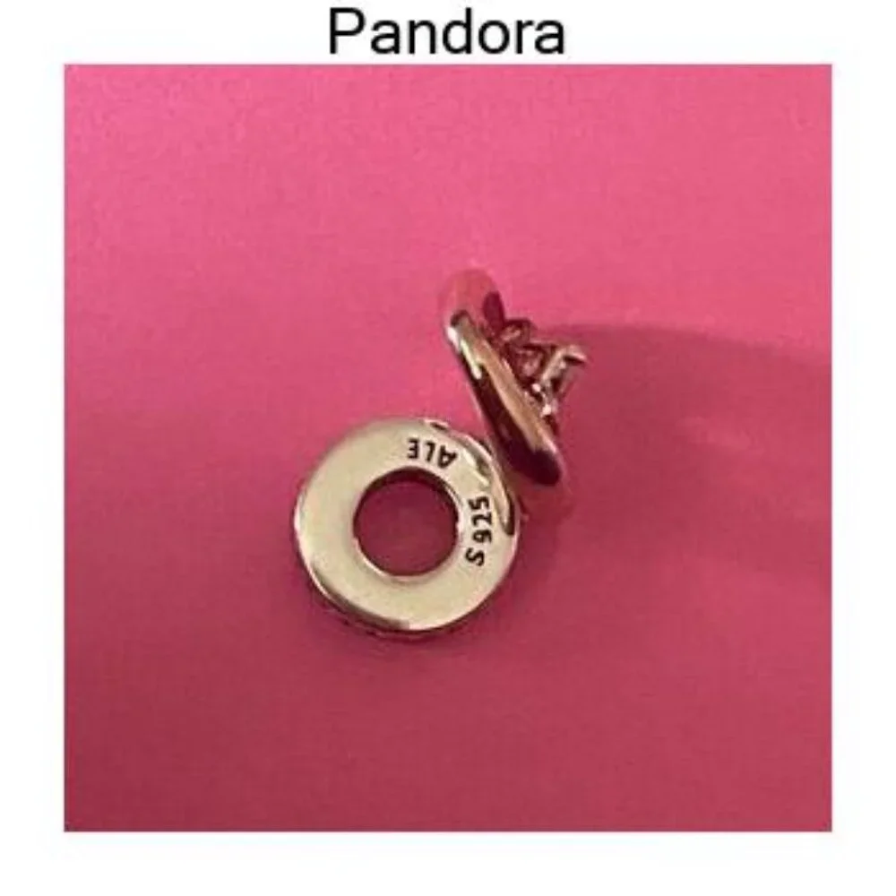 Pandora Two-tone Radiant Heart Dangle Charm